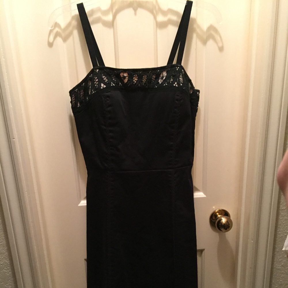 Madison Leigh | Little Black Dress with Crochet  Size 6